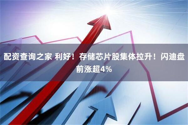 配资查询之家 利好！存储芯片股集体拉升！闪迪盘前涨超4%